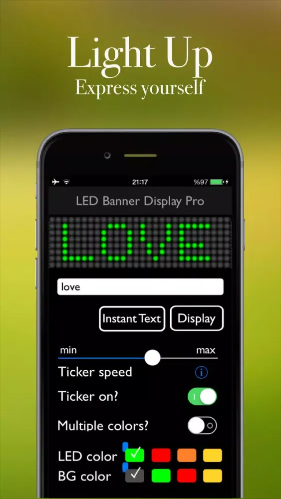 iLED - Scrolling LED Banner Screenshots