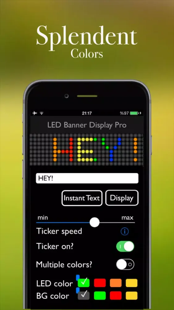 iLED - Scrolling LED Banner Screenshots
