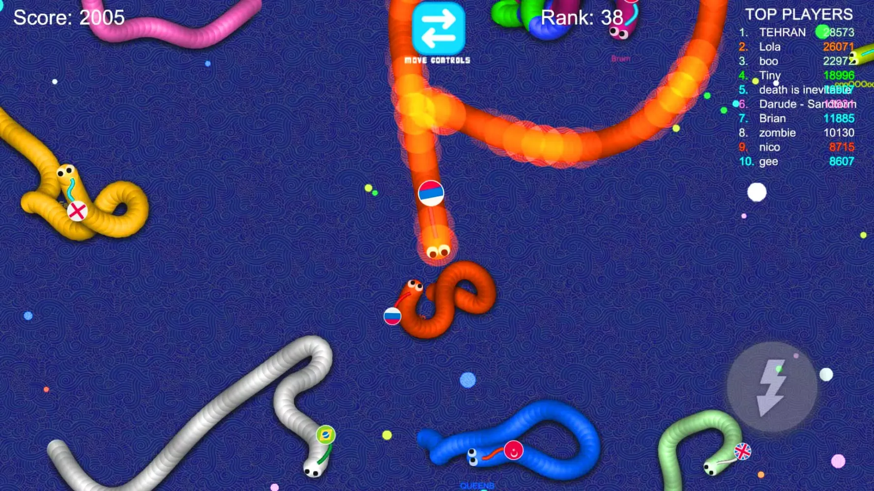 Worms Snake Zone Battle .io Screenshots