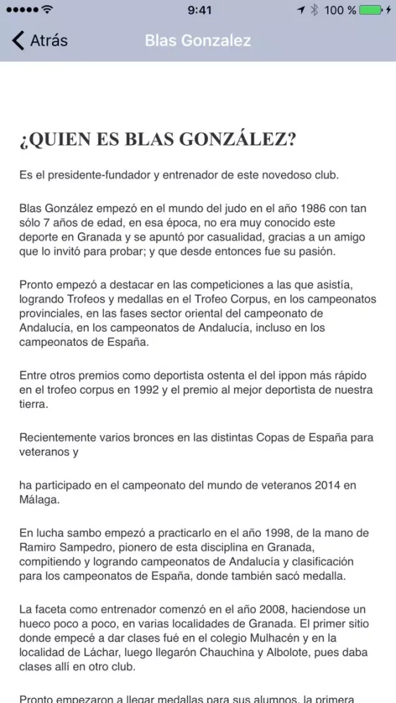 Escuela de Judo Blas González Screenshots