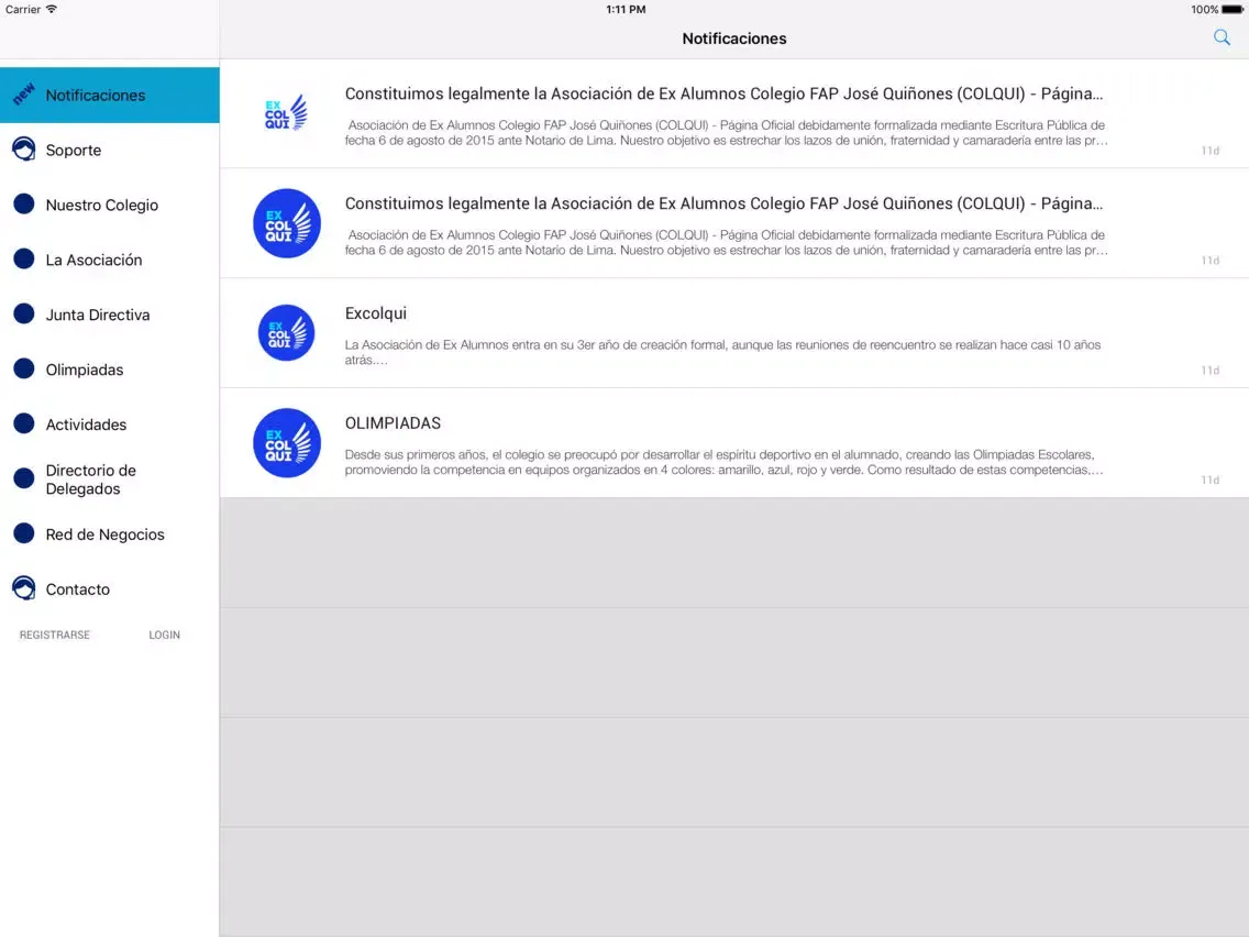 Скриншоты Ex COLQUI iPad 