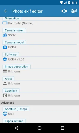 Photo Exif Editor - Metadata Screenshots