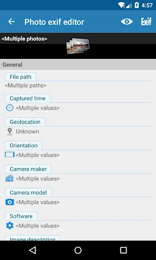 Photo Exif Editor - Metadata Screenshots