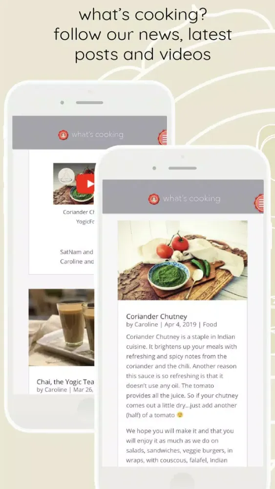 Yogicfoods - Global recipes স্ক্রিনশট