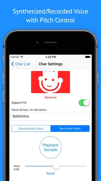 ภาพหน้าจอของ SoloVoice
