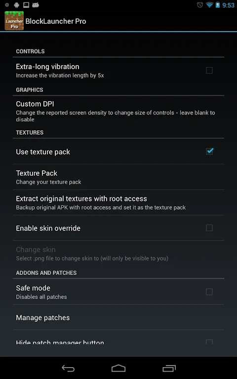 تصاویر BlockLauncher Pro