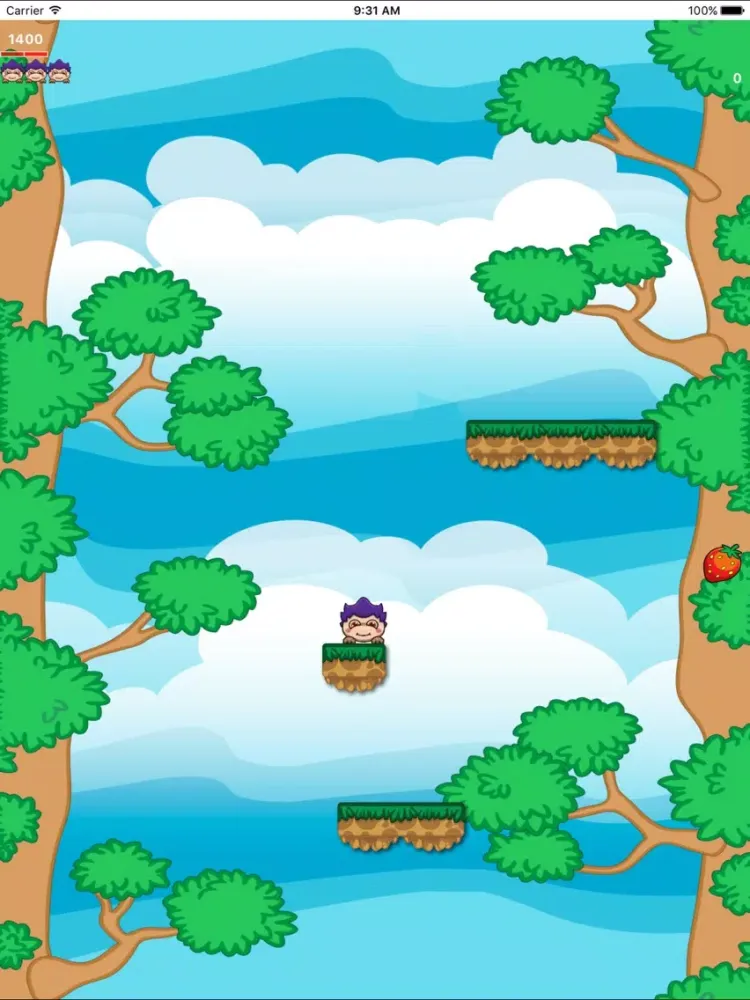 Ảnh chụp màn hình của Crazy Jumper World iPad 