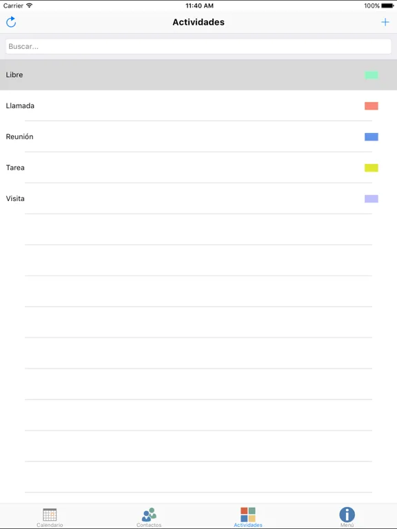 Ảnh chụp màn hình của ZAgenda Cloud iPad 