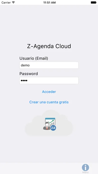 Ảnh chụp màn hình của ZAgenda Cloud