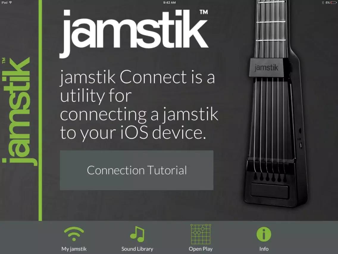 Tangkapan layar jamstik Connect iPad 
