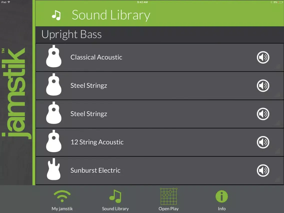 Tangkapan layar jamstik Connect iPad 