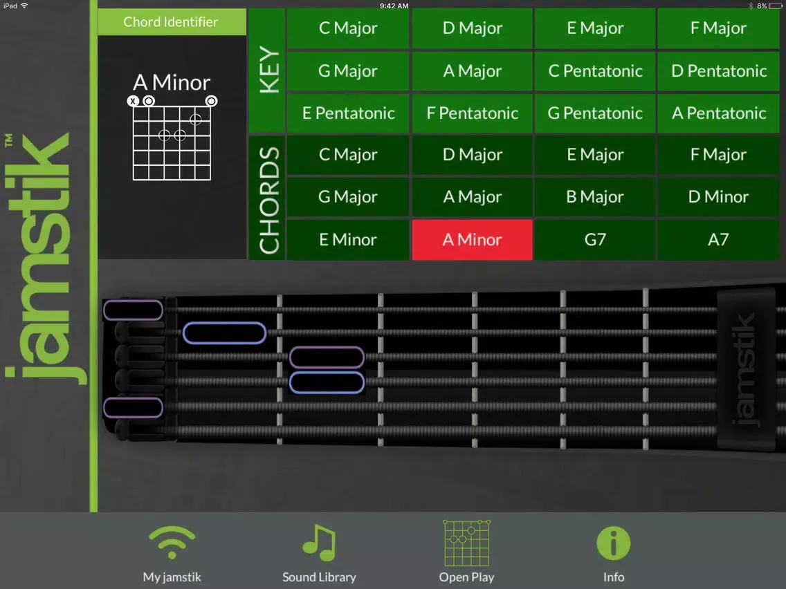 Tangkapan layar jamstik Connect iPad 