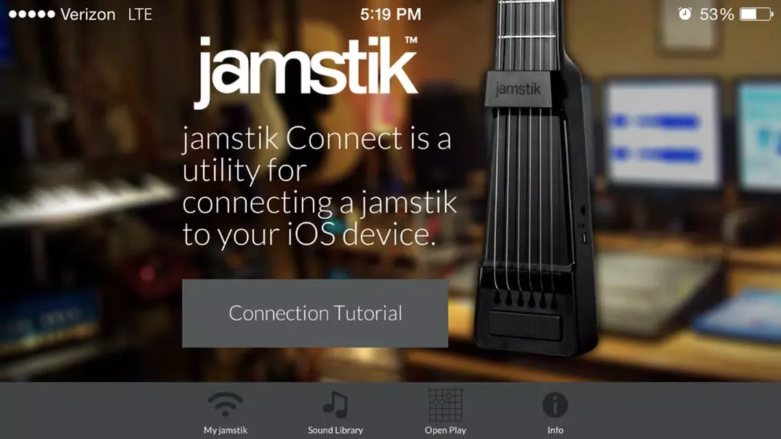 Tangkapan layar jamstik Connect
