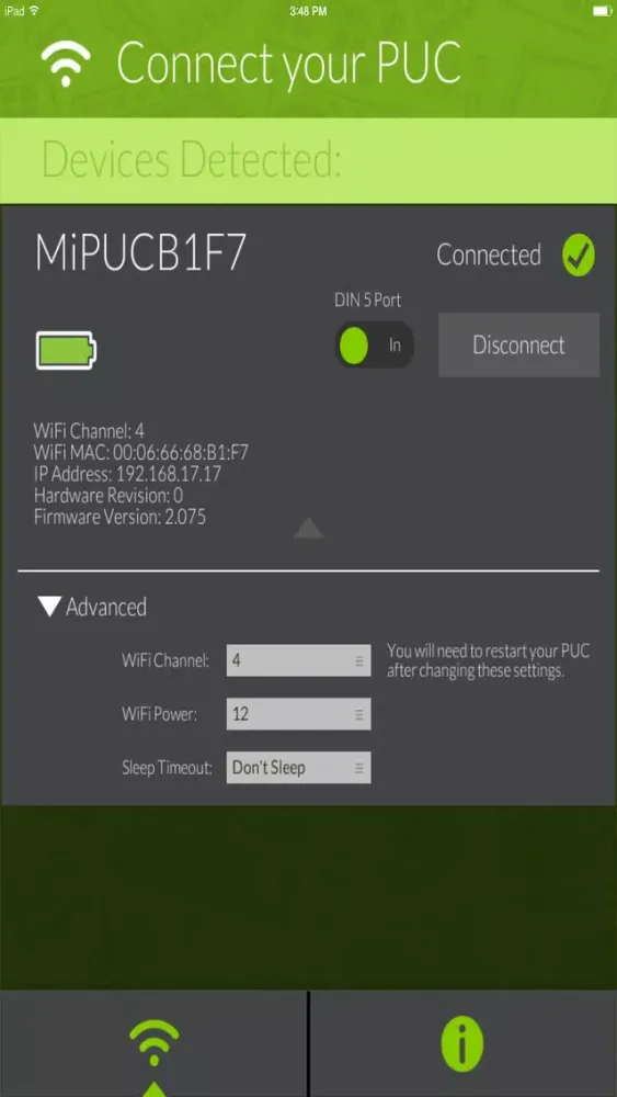Tangkapan layar PUC Connect