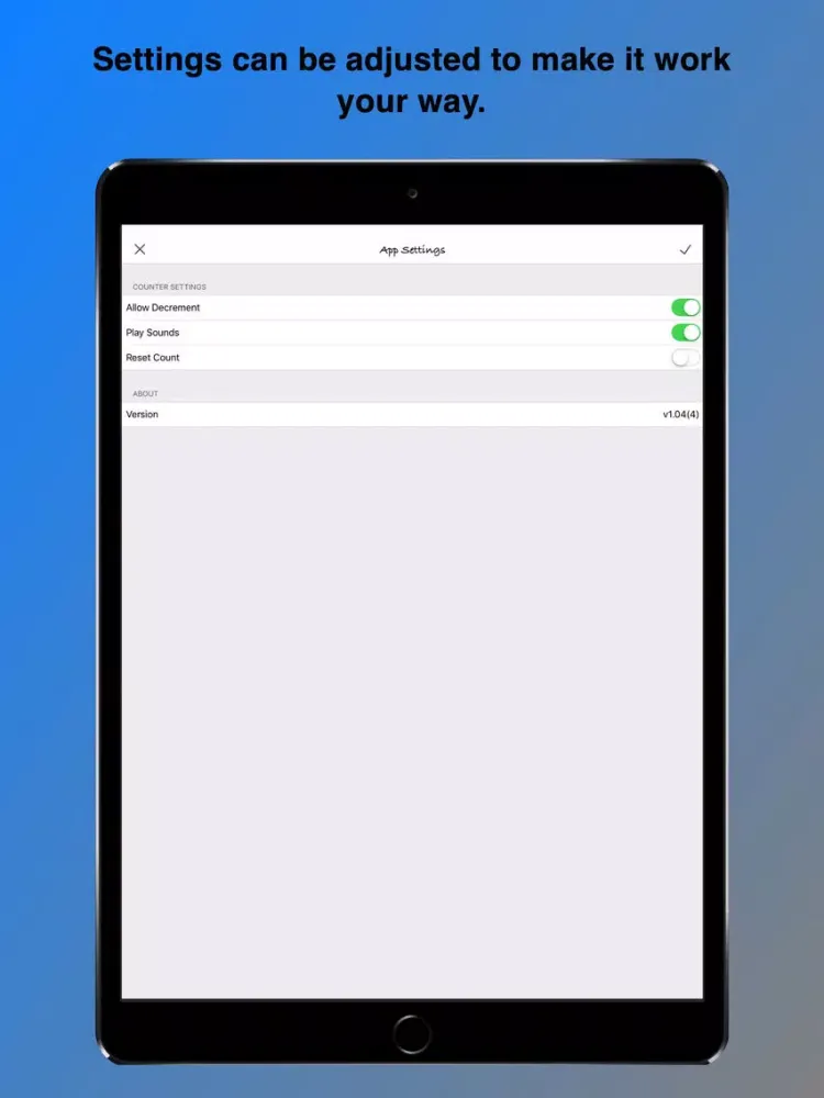 UpDown Count Lite iPad Screenshots