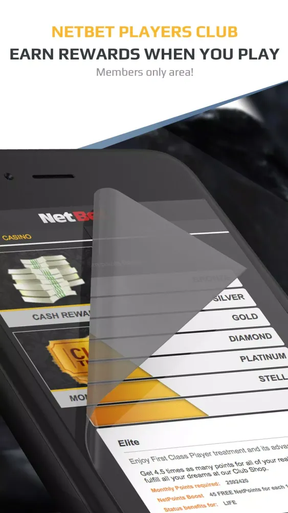 Captures d'écran de NetBet
