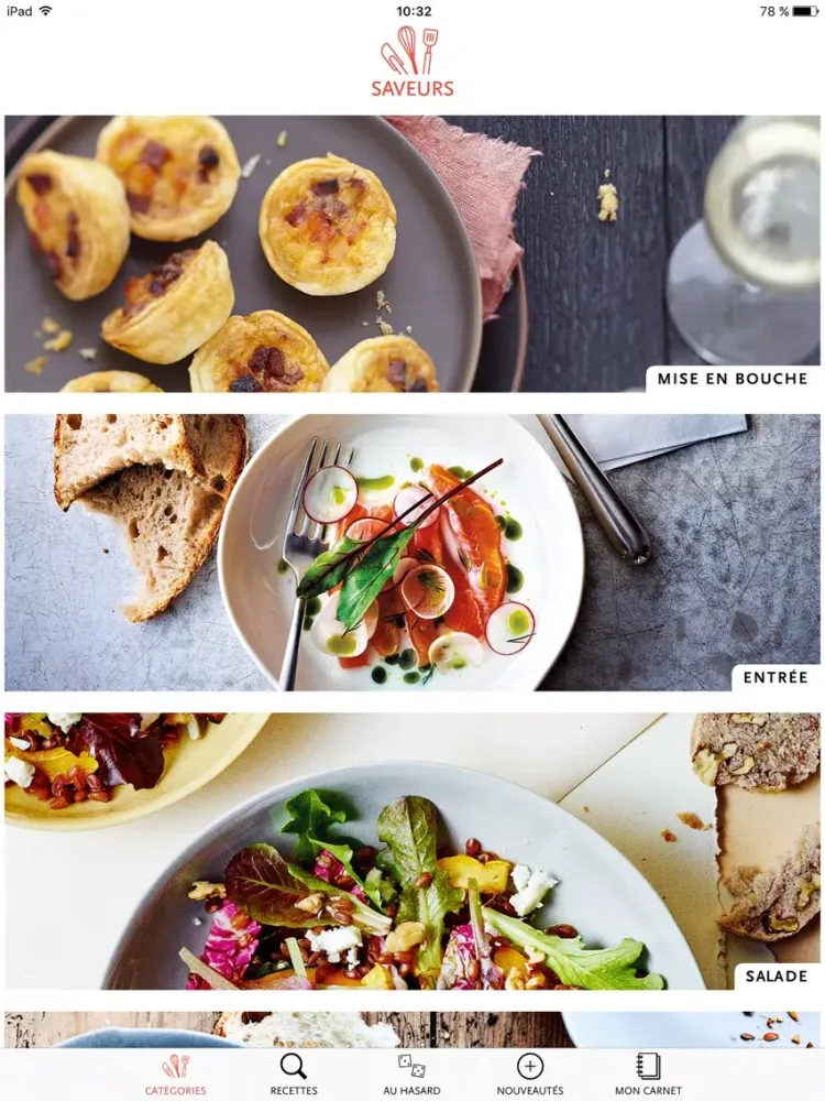 Saveurs, plus de 3000 recettes inratables, gourmandes et raffinées iPad  স্ক্রিনশট