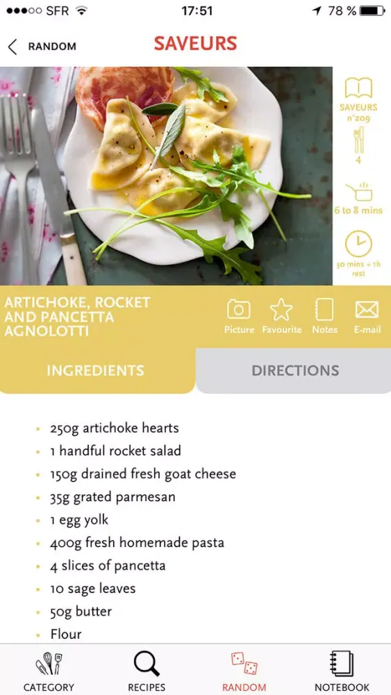 SAVEURS, 1,200 French recipes for gourmets and foodies应用截图