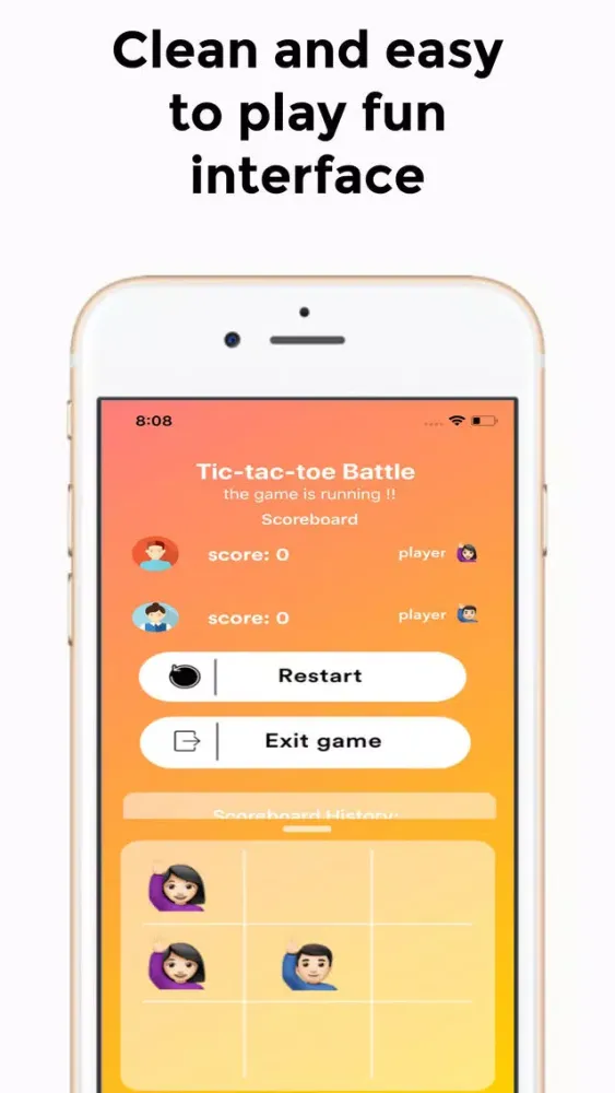 Tangkapan layar Tic Tic Toe battle