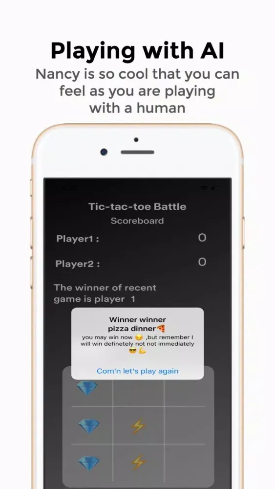 Tangkapan layar Tic Tic Toe battle