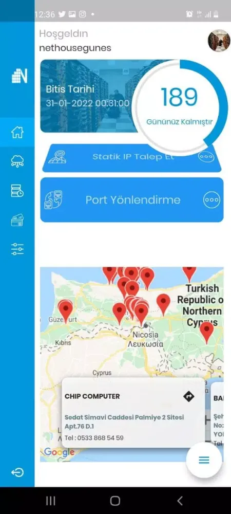 Tangkapan layar Nethouse Networks