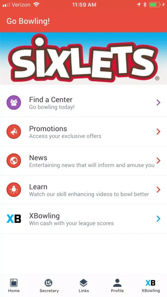 Capturas de tela do Go Bowling!