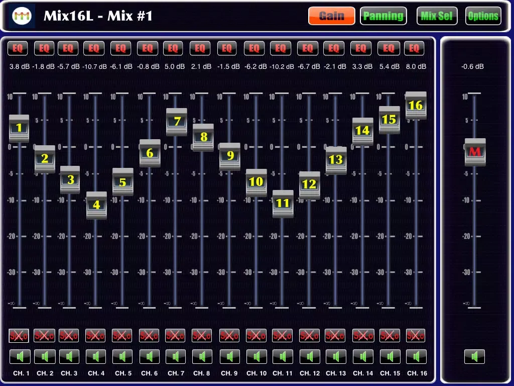 Mamba MIX16 iPad  スクリーンショット