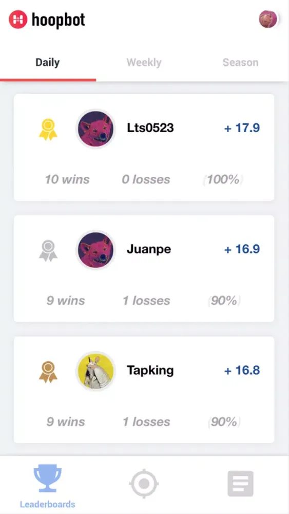 Captures d'écran de Hoopbot