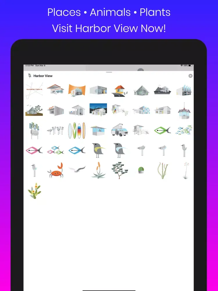 تصاویر HarborView Stickers iPad 