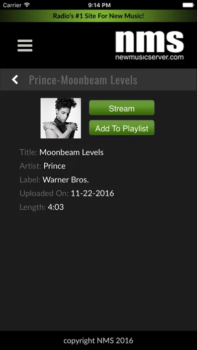 Screenshot di New Music Server