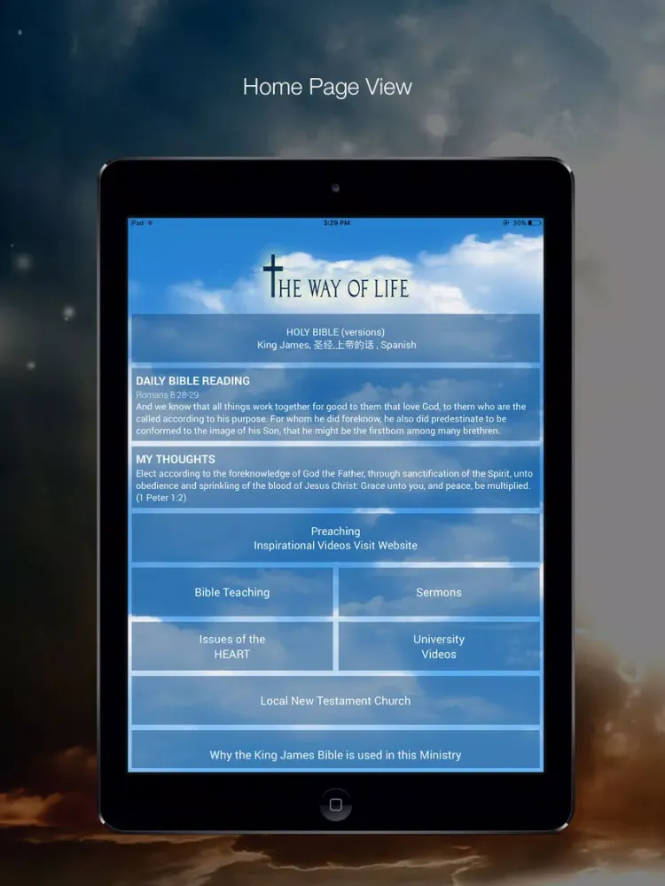 Capturas de tela do The Way Of Life Ministries APP iPad 