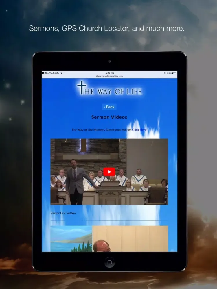Capturas de tela do The Way Of Life Ministries APP iPad 