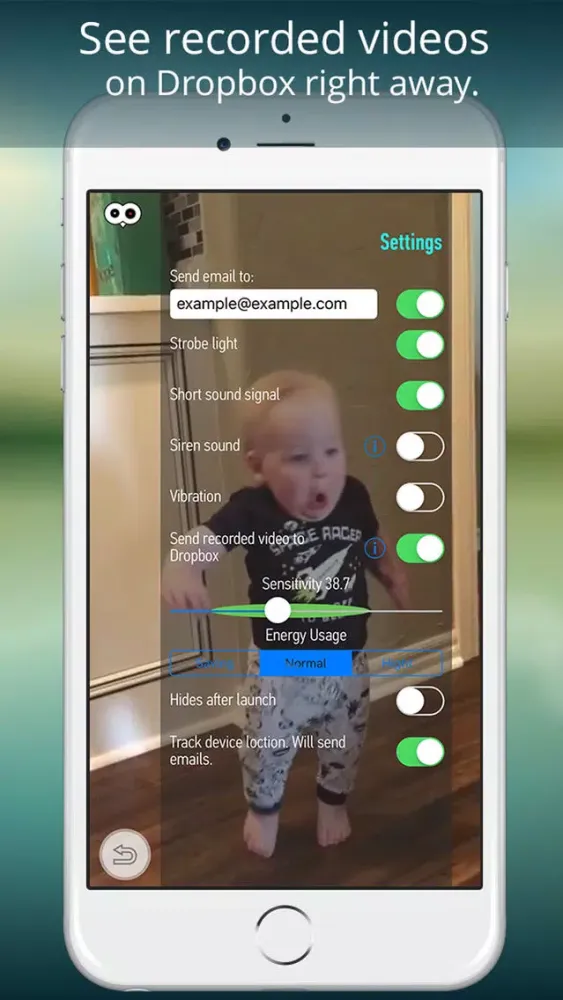 Motion sensor - motion detecting, hidden camera, video surveillance. Ekran Görüntüleri