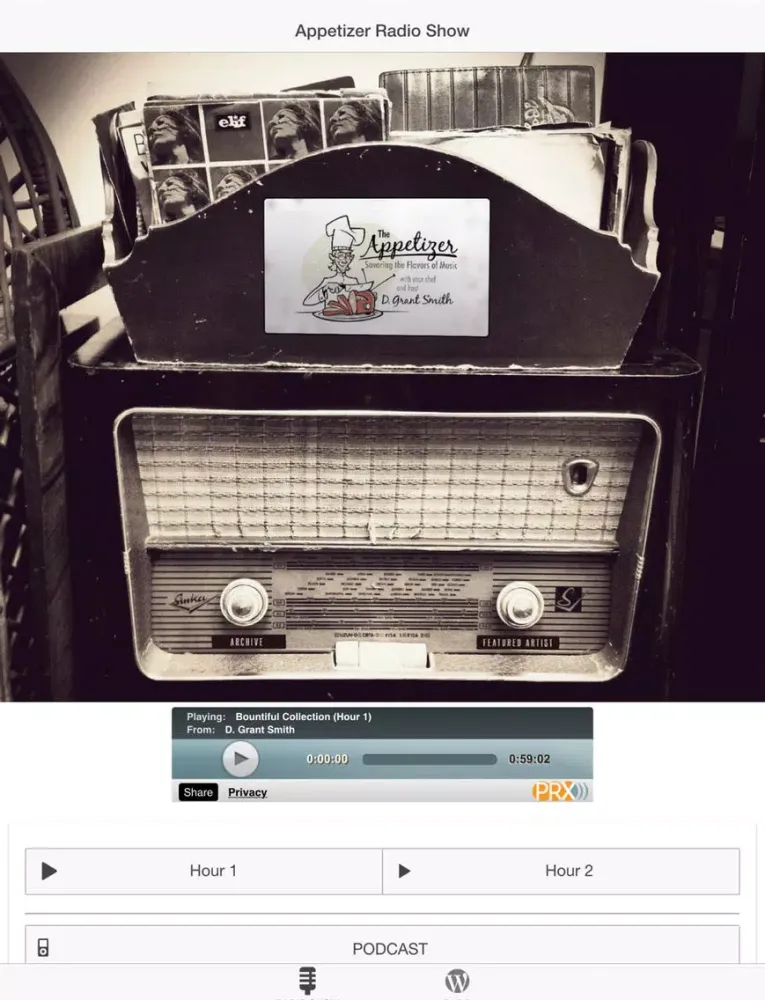 AppetizerRadio iPad  스크린샷