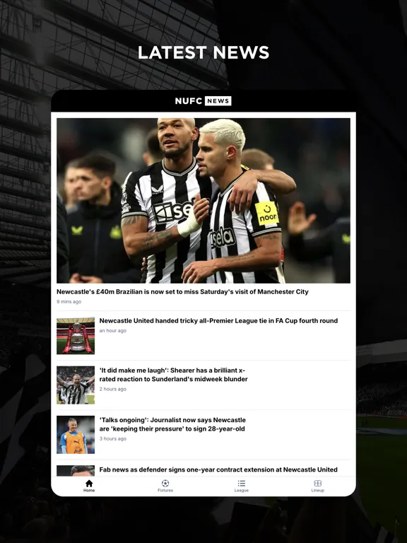NUFC Feed iPad  سکرین شاٹس