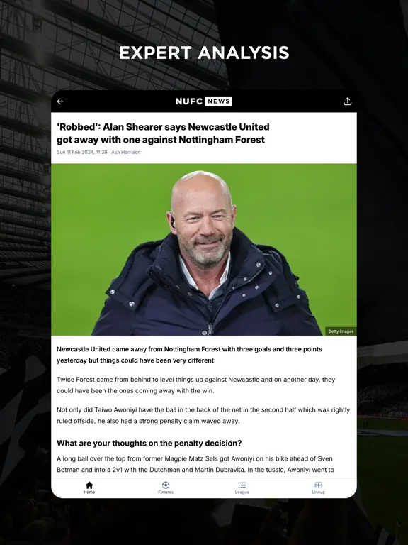 NUFC Feed iPad  سکرین شاٹس