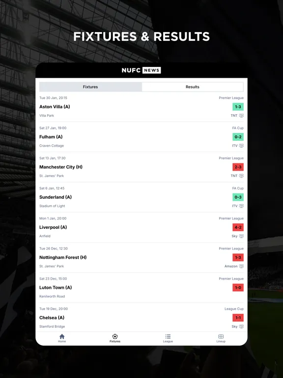 NUFC Feed iPad  سکرین شاٹس