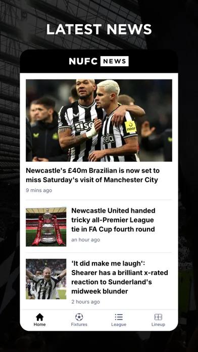 NUFC Feed سکرین شاٹس