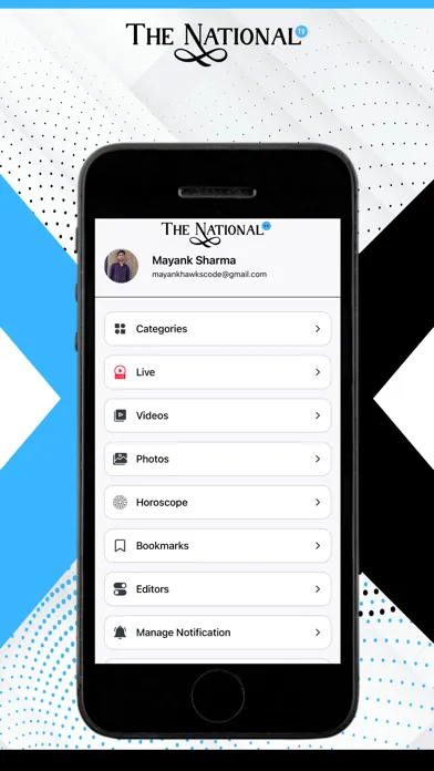 Captures d'écran de The NationalTV : News App