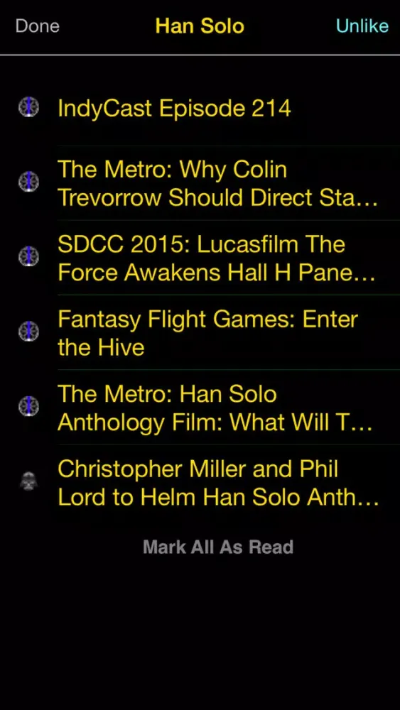 Capturas de pantalla de News For Star Wars