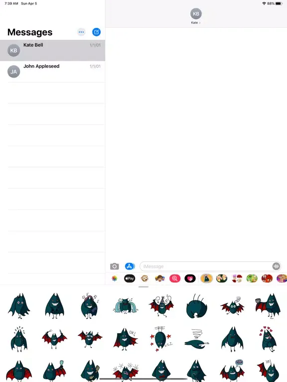 Funny Bat Stickers HD iPad  স্ক্রিনশট