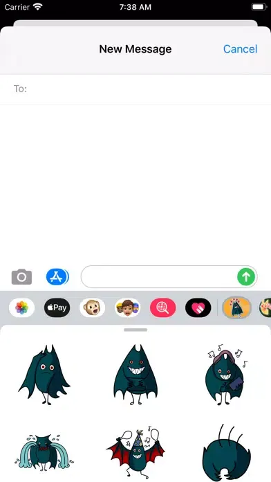 Funny Bat Stickers HD স্ক্রিনশট