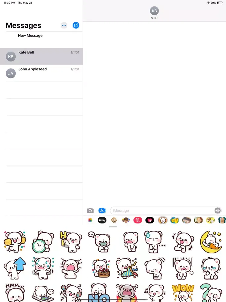 Top Adorable Milk Daily Sticke iPad  سکرین شاٹس
