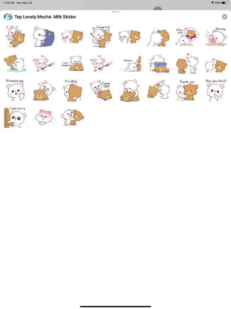 Captures d'écran de New Adorable Mocha & Milk HD iPad 