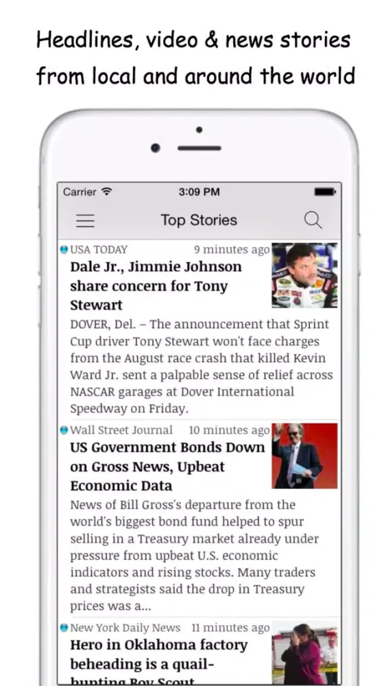 Capturas de pantalla de Top News - Google edition