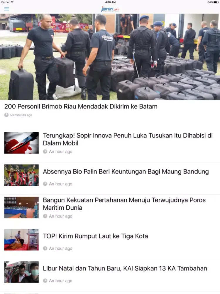 Capturas de tela do JPNN-Jawa Pos National Network iPad 