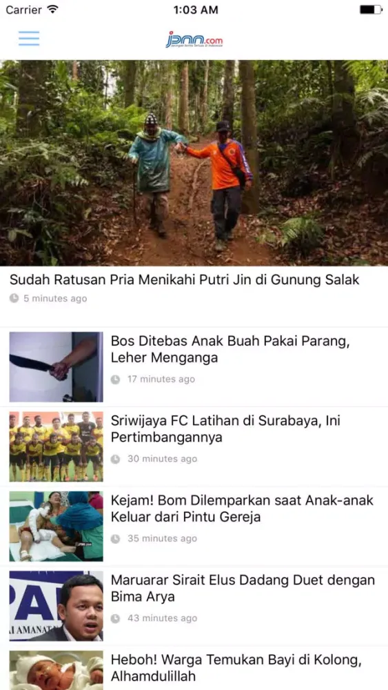 Capturas de tela do JPNN-Jawa Pos National Network