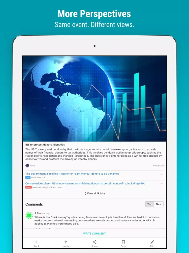 Newsvoice - USA & World News iPad  স্ক্রিনশট