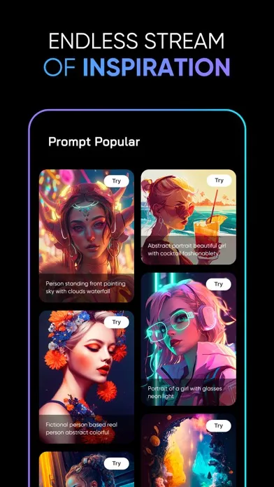 Capturas de tela do Image AI: AI Art Generator