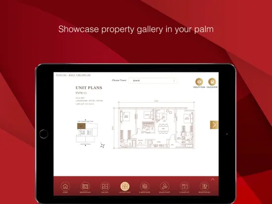 Ảnh chụp màn hình của 1P Sales Booking iPad 